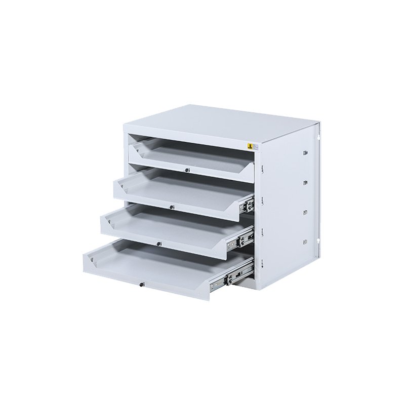 allit opbergkast EuroPlus Depot M, grijs, 4 laden, 520×390×465 mm