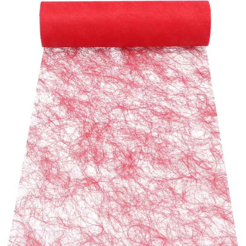 PAPSTAR chemin de table Sizoflor, rouge, 300 mm × 25 m