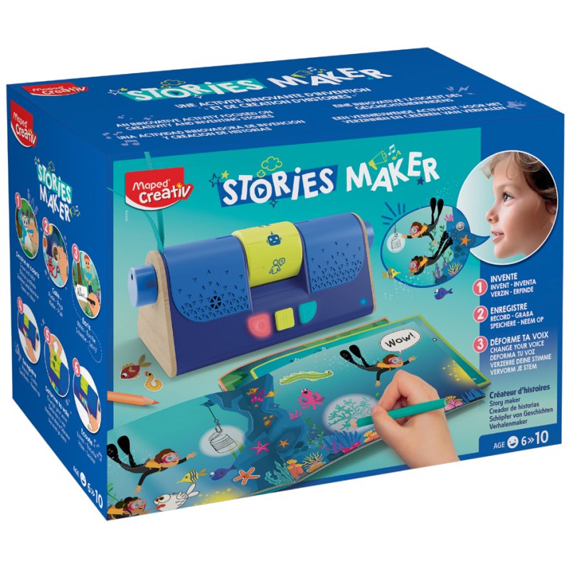 Maped Creativ Storymaker story factory, recording device, 80 minutes recording time, incl. 3 books