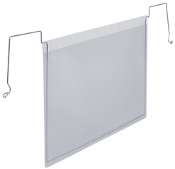 DURABLE ophangtas, A4 liggend, transparant, 50 stuks