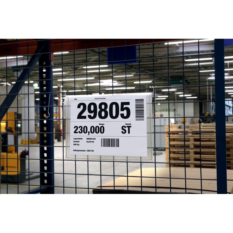 DURABLE dossier suspendu avec rabat, A4 paysage, transparent, 50 pièces