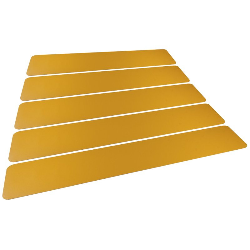 DURABLE vloermarkering zebrapad 200/05, signaalgeel, 200×1200 mm, 5 strepen