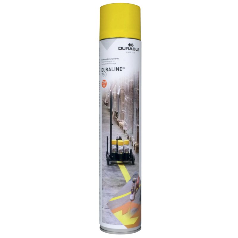 DURABLE spray de marquage au sol DURALINE 750, blanc signal, permanent