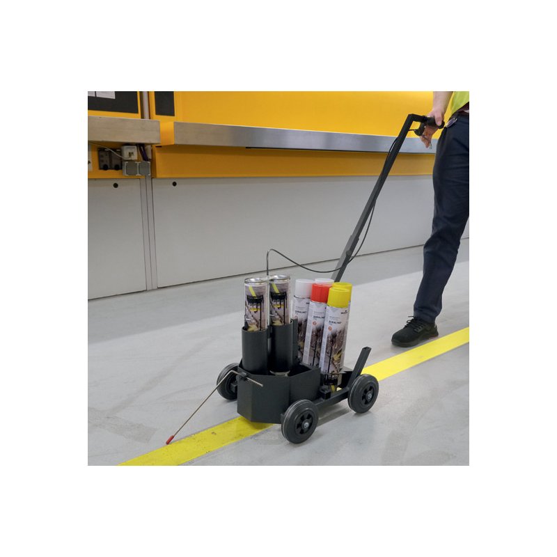 DURABLE chariot de marquage DURALINE EasyTrack, noir, 40-100 mm, réglable