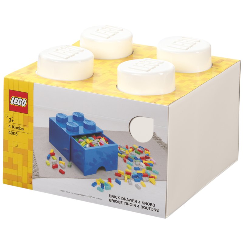 LEGO opbergbox STORAGE BRICK DRAWER 4, 1 lade, wit, 4,7 liter