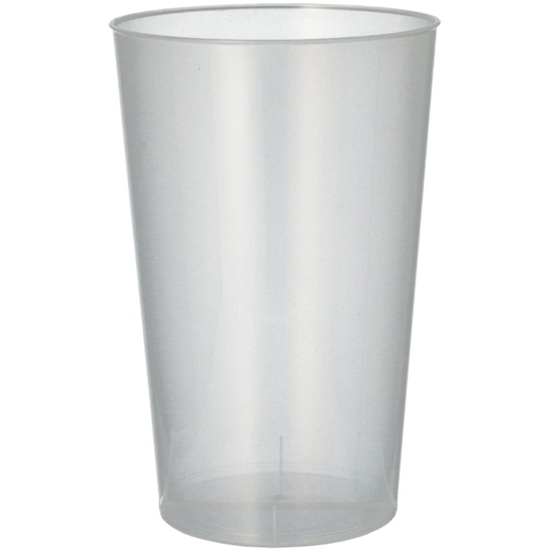 PAPSTAR gobelets réutilisables PP, 0,5 l, transparent, 30 pièces
