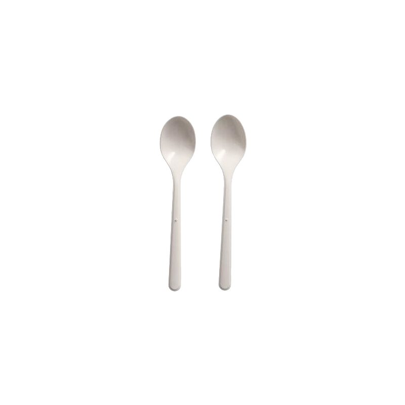 PAPSTAR cuillères à café, réutilisables, blanc, 130 mm
