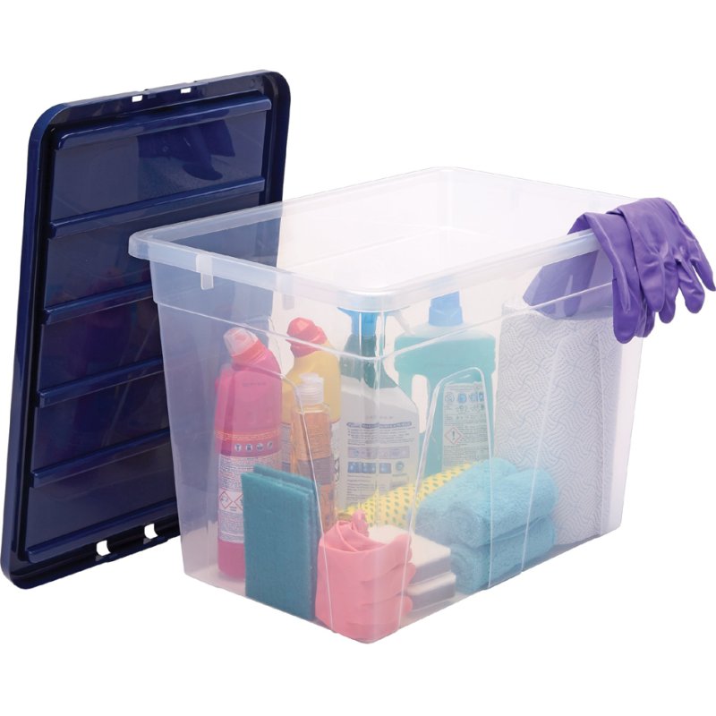 Fellowes boîte de rangement BANKERS BOX, transparent, 64 litres