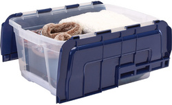Fellowes opbergdoos BANKERS BOX, klapdeksel, transparant, 45 liter