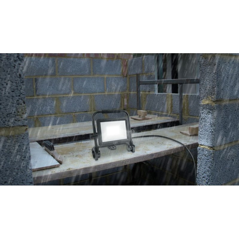 ANSMANN Lampe de chantier LED LUMINARY Base FL20W-AC, noir, 20 watts, 2200 lumens