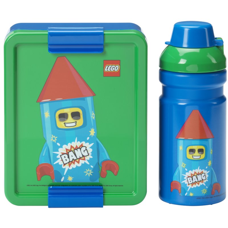 LEGO Ninjago ensemble lunch avec gourde et boîte à pain, vert