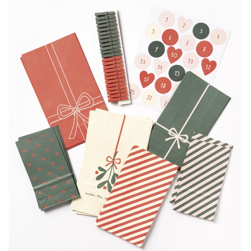folia adventskalender BOWTIFUL CHRISTMAS, 72-delig