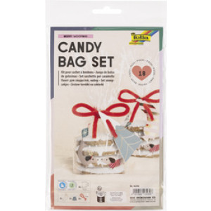 folia snoepzakjes-set Merry Woofmas, wintermotieven, 6 zakjes, 145×235 mm