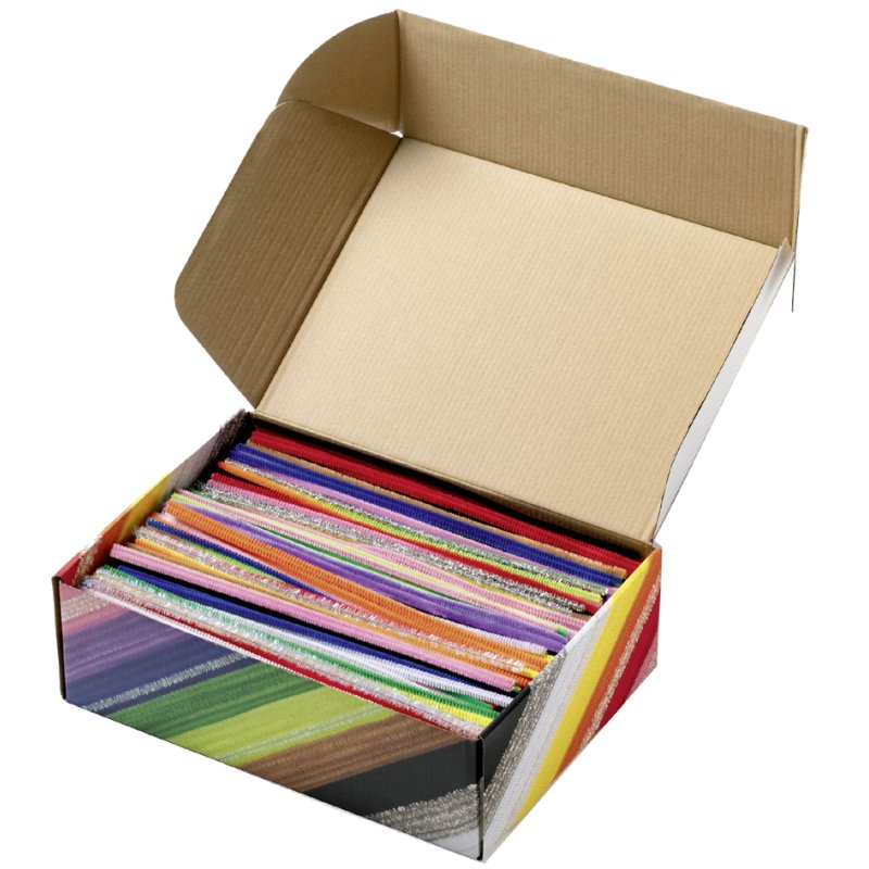 folia chenilledraad mix jumbobox, 300 mm, gesorteerde kleuren, 700 stuks