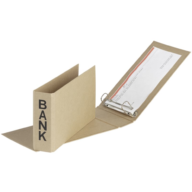 PAGNA classeur relevés bancaires Pur, naturel, mécanisme 2 ressorts, 250×52×140 mm