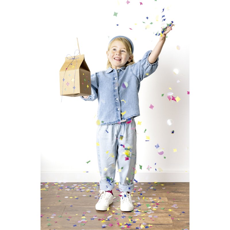 folia lantaarn knutselset MILKY WAY, hout, 600 mm, incl. LED-licht
