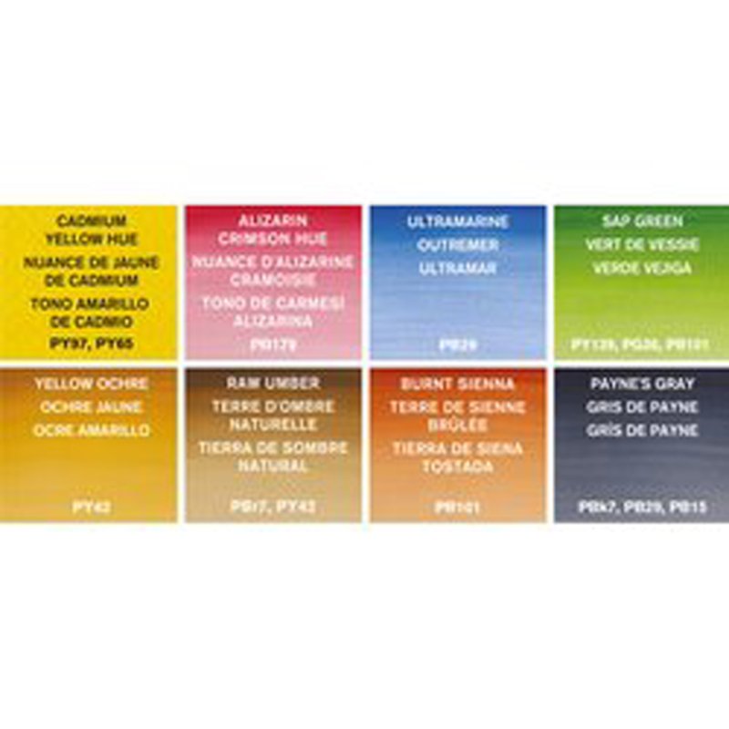 LEFRANC BOURGEOIS Winsor & Newton Cotman watercolour paint set, 8 half pans, with mixing palette and brush