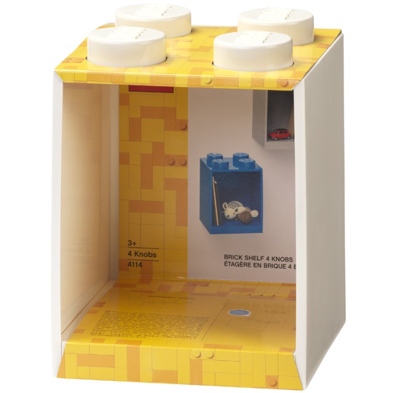 LEGO boîte de briques BRICK SHELF 4, blanc, 159 mm
