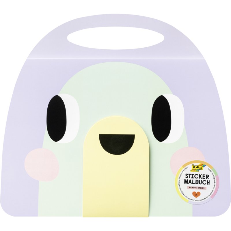 folia stickerkleurboek Rainbow Dreams, 15 vel, 260×230 mm