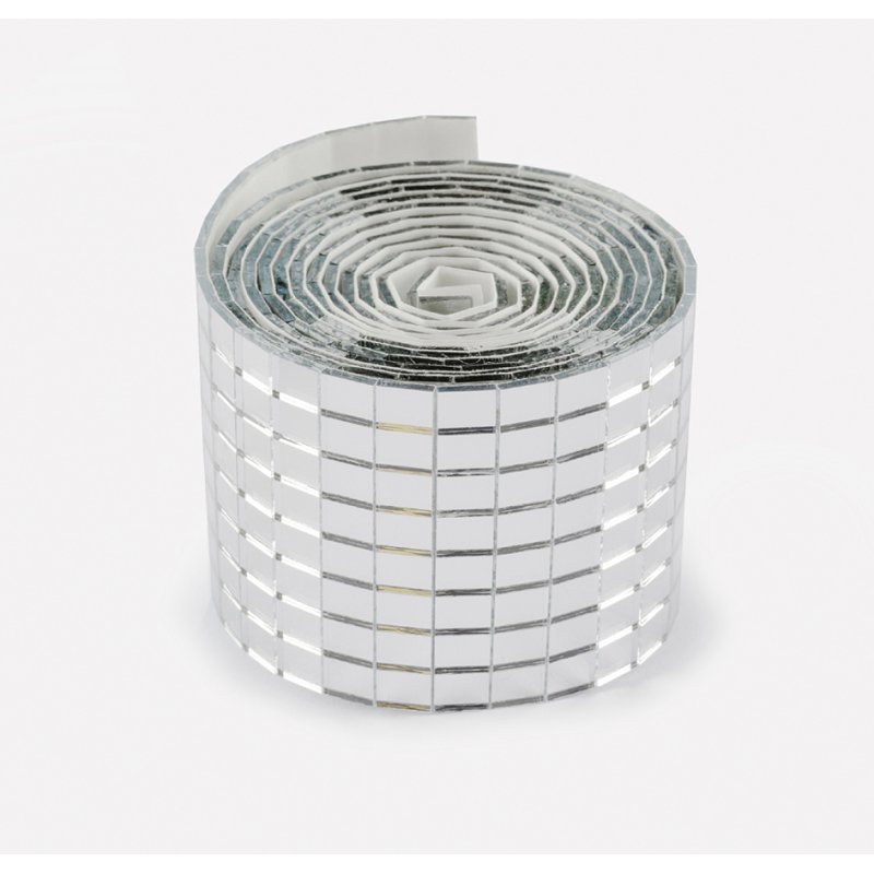 folia spiegelfolie Mirror Tile Rolls, zelfklevend, 40 mm × 1 m, 2 rollen