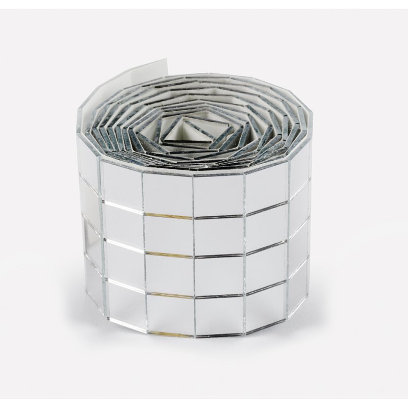 folia spiegelfolie Mirror Tile Rolls, zelfklevend, 40 mm × 1 m, 2 rollen