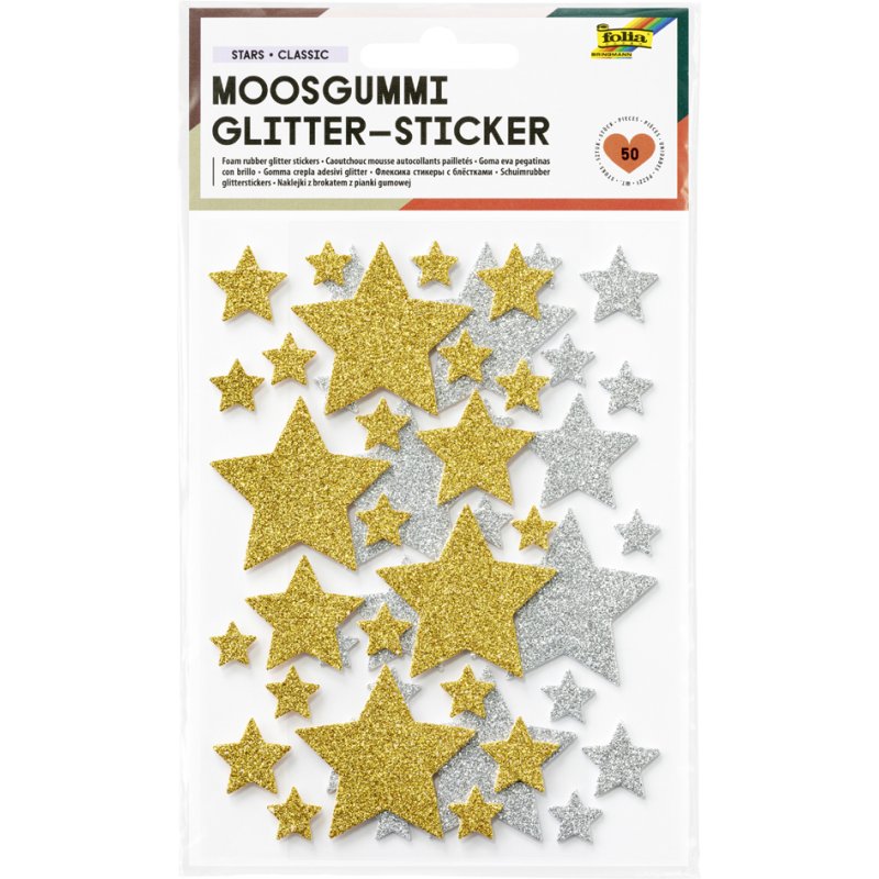 folia schuimrubber glitter stickers kerst, zelfklevend, groen en wit, 53 stuks