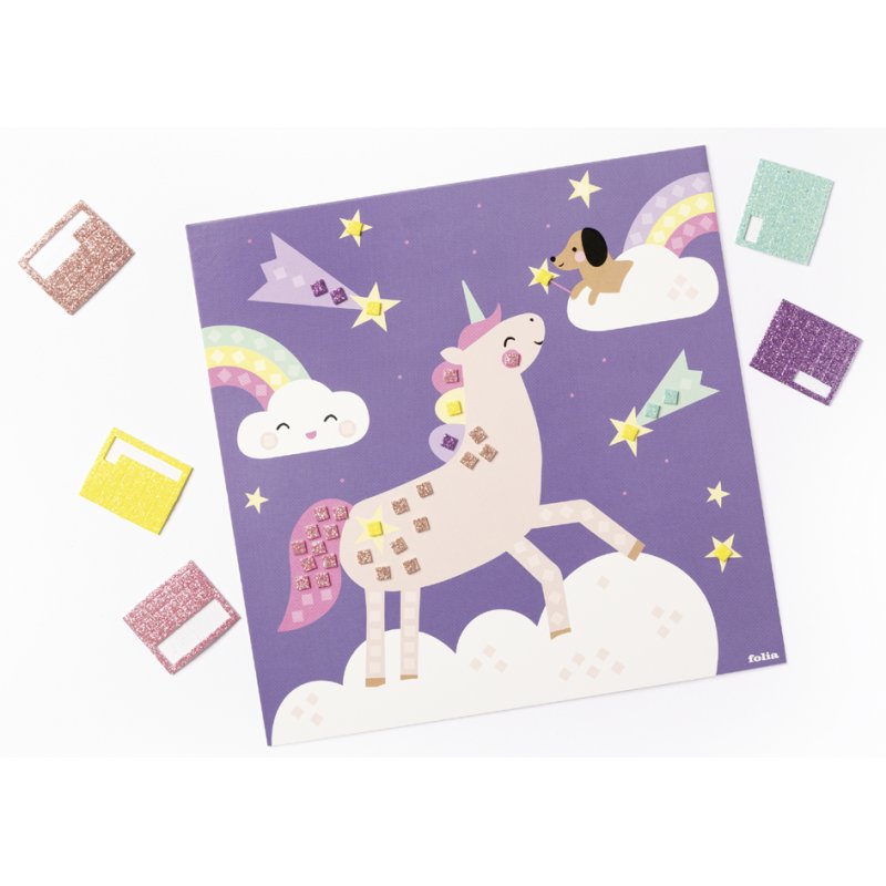 folia Foam mozaïek UNICORN, 301 delen, 250×250 mm