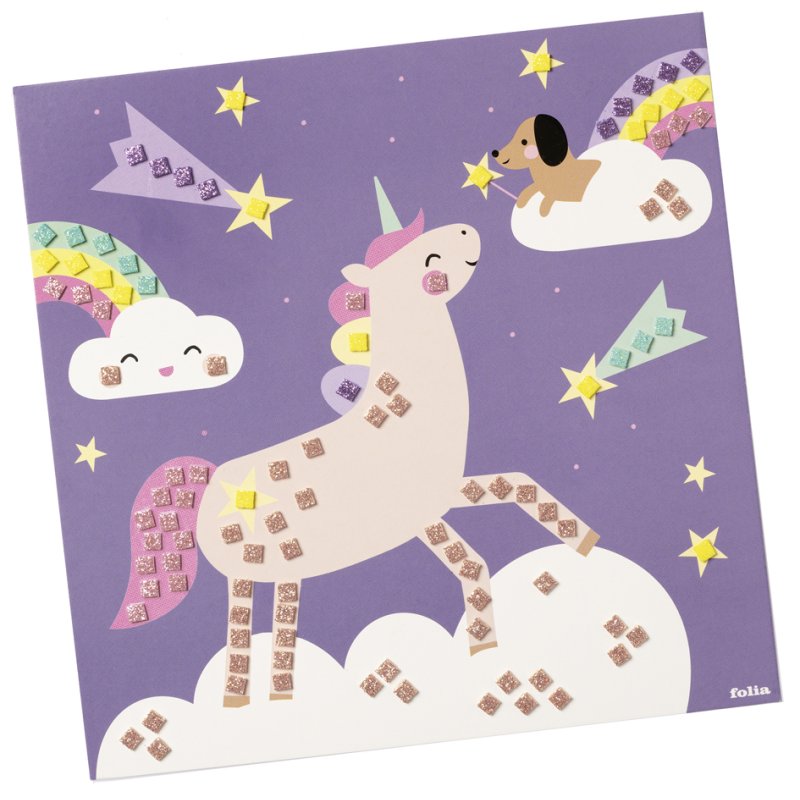 folia Foam mozaïek UNICORN, 301 delen, 250×250 mm