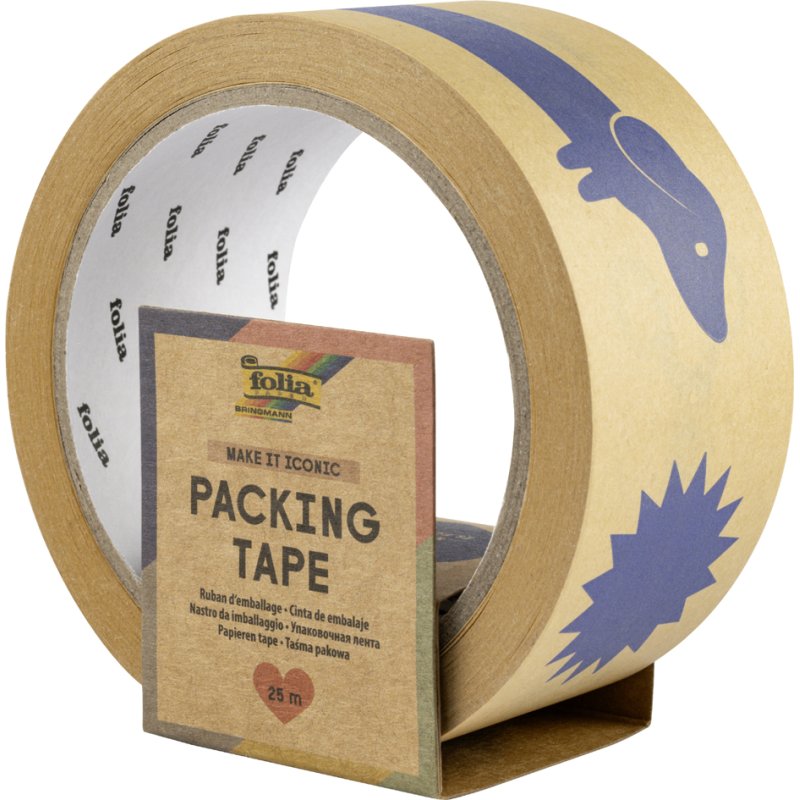 folia verpakkingstape MAKE IT ICONIC, 48 mm × 25 m, kraftpapier