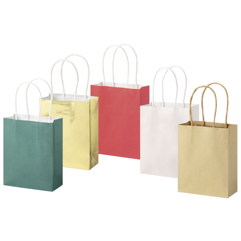 folia papieren draagtas CLASSIC, maat M, diverse kleuren, 7 stuks