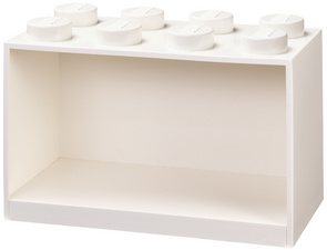 LEGO baksteenrek BRICK SHELF 8, grijs, 318 mm breed
