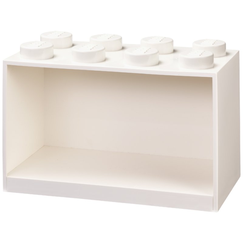 LEGO étagère de rangement BRICK SHELF 8, blanc, 318 mm de large