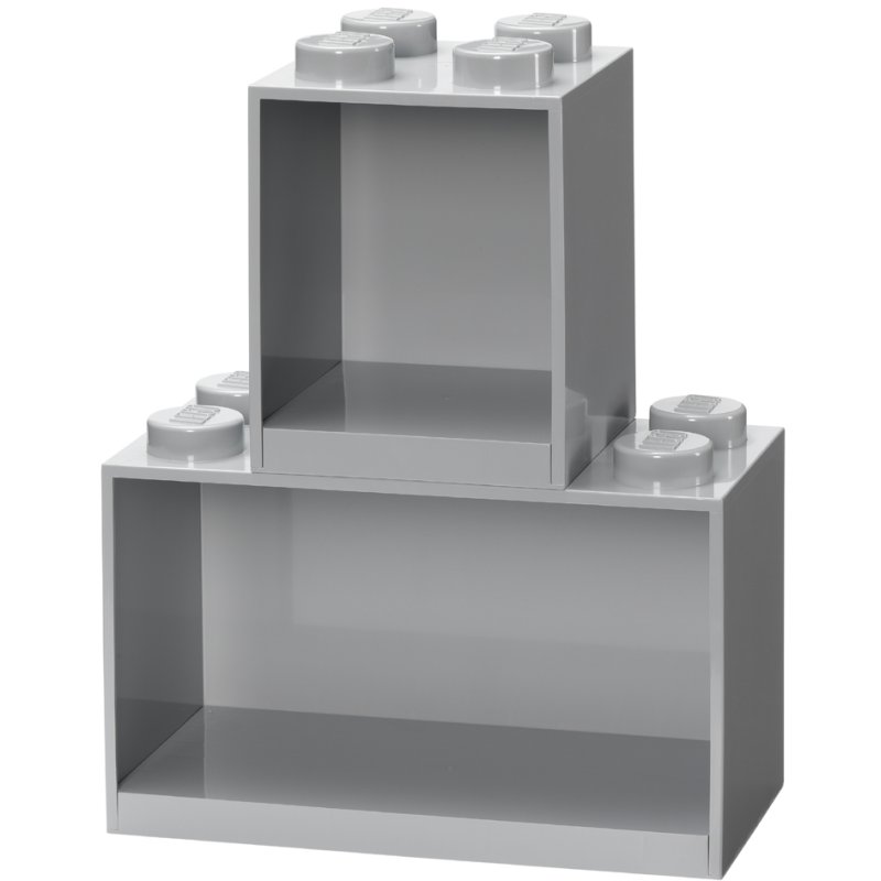 LEGO étagère de briques BRICK SHELF, 2 parties, noir