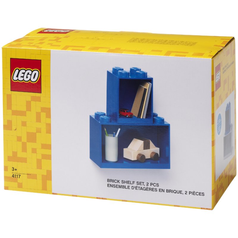 LEGO étagère de briques BRICK SHELF, 2 parties, noir