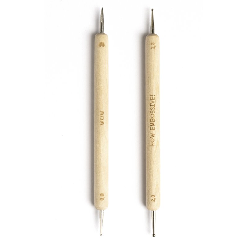 folia priktool & reliëfpen set, 2-delig, 0,8-2,0 mm