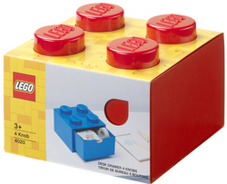 LEGO bureaulade DESK DRAWER 4, rood, 1 lade, 158×158×113 mm