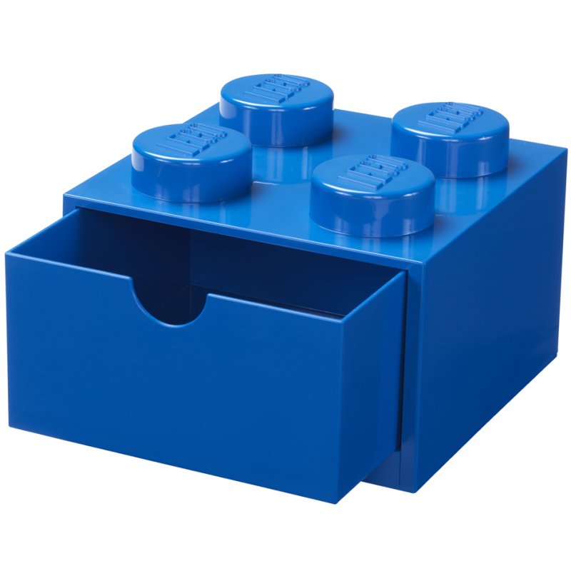 LEGO tiroir de bureau DESK DRAWER 4, 1 tiroir, bleu, 158×158×113 mm