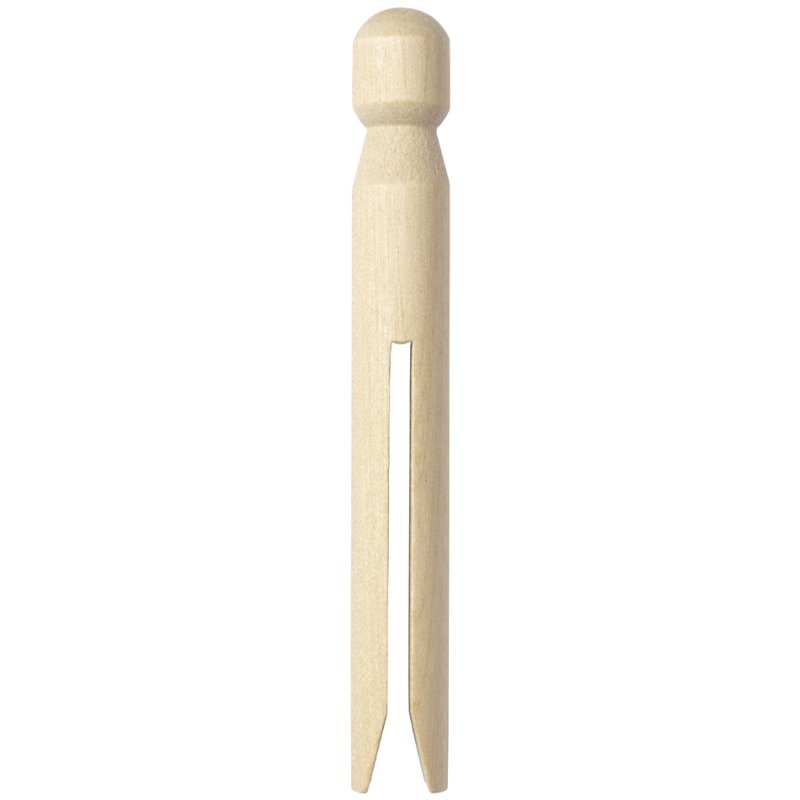 folia Retro-paperclips, berkenhout, 110 mm, 10 stuks