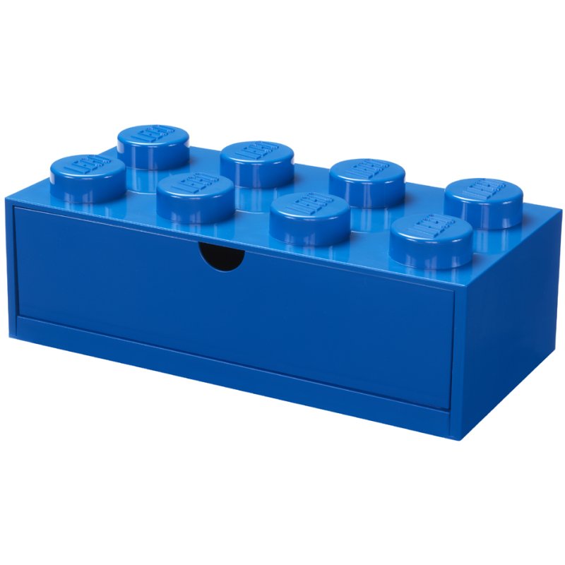 LEGO desk drawer 8 with 1 drawer, white, stackable