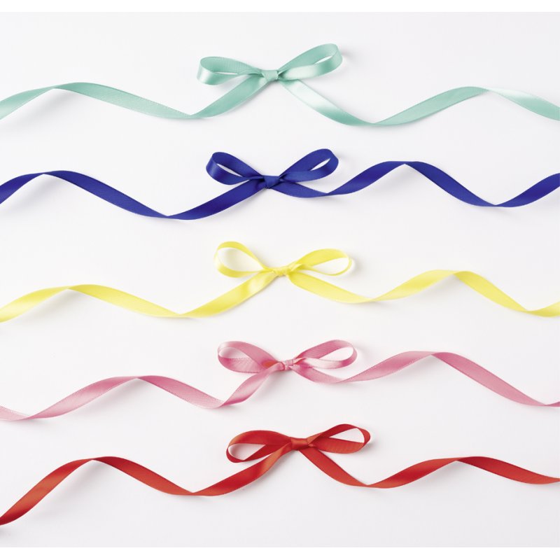 folia Satijnen Linten Set Classic, kleurrijk gesorteerd, 10 mm × 4 m, 5 stuks