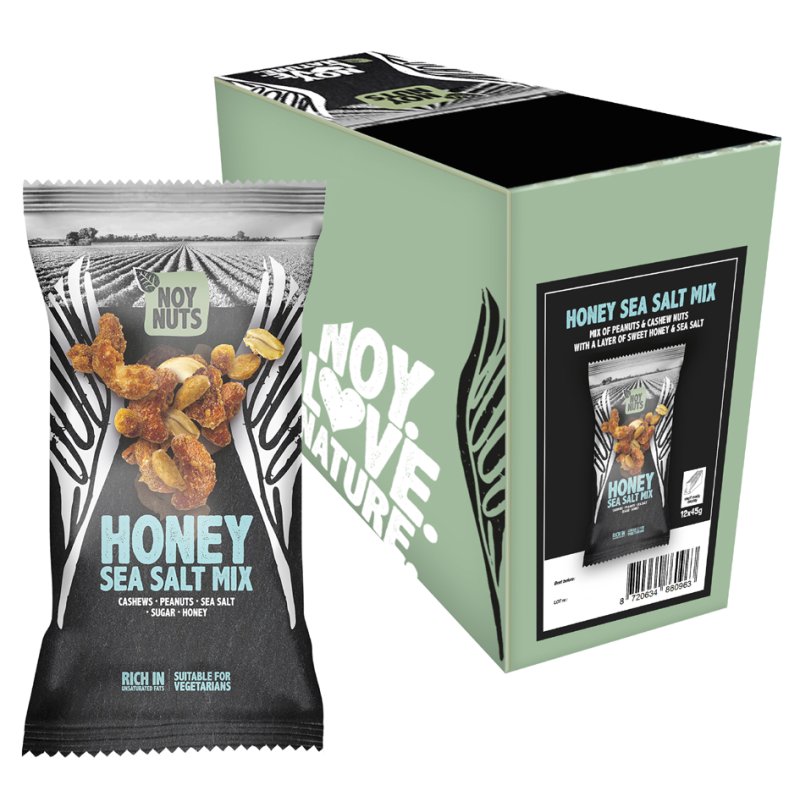 HELLMA NoyNuts nut mix Honey Sea Salt, portion pack 45 g, 12 pieces
