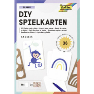 folia blanco speelkaarten, 65×100 mm, wit, 36 stuks