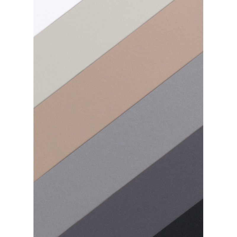 folia gekleurd karton block Shades of Grey, A4, 6 kleuren, 20 vel
