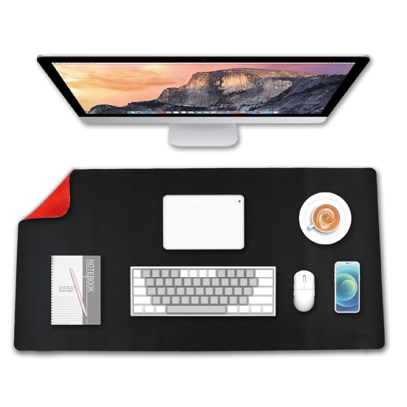 deflecto Sous-main de bureau, 1200×600 mm, menthe/rose, recto-verso