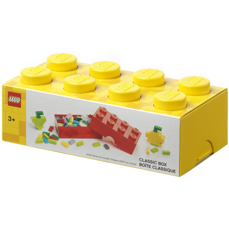 LEGO Classic boîte à lunch, jaune, 950 ml, 8 tenons