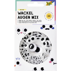 folia wiebelogen Big Box Mix, zelfklevend, 7 maten gesorteerd, 200 stuks