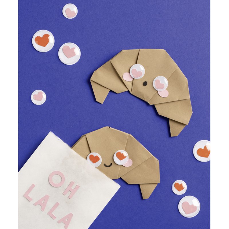 folia wiebel-ogen HEARTS, hartvormige pupillen, 20 mm, 12 stuks