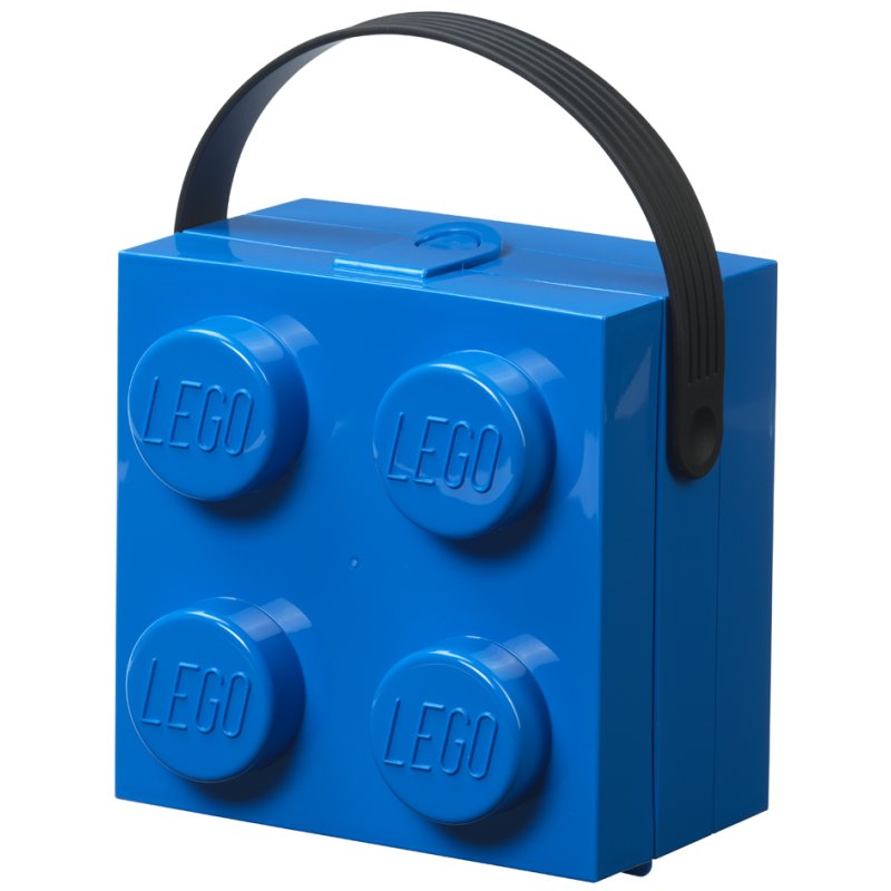 LEGO lunchbox met draaggreep, groen-transparant, 2,15 liter