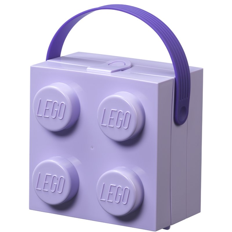 LEGO lunchbox met draaggreep, groen-transparant, 2,15 liter