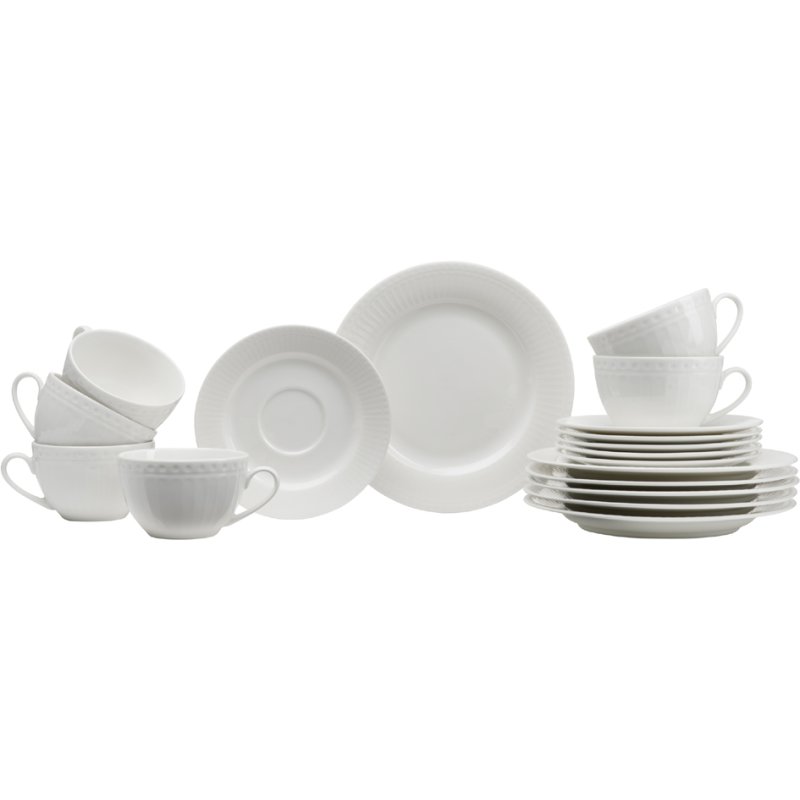 Ritzenhoff & Breker coffee set SOFIA, 18-piece, porcelain, white